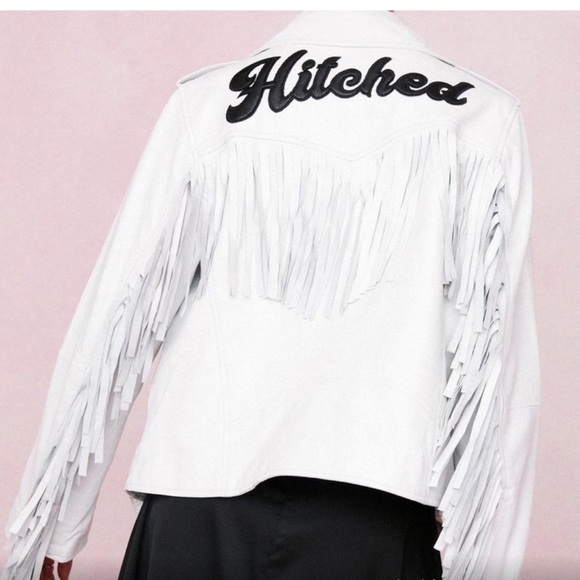Nasty Gal Jackets & Blazers - White Fringe 'Hitched' Western Jacket - Women